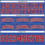 Custom Blue Red-Cream Authentic Throwback Basketball Shorts photo 2