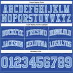 Custom Blue Light Blue-White Authentic Throwback Basketball Shorts photo 2