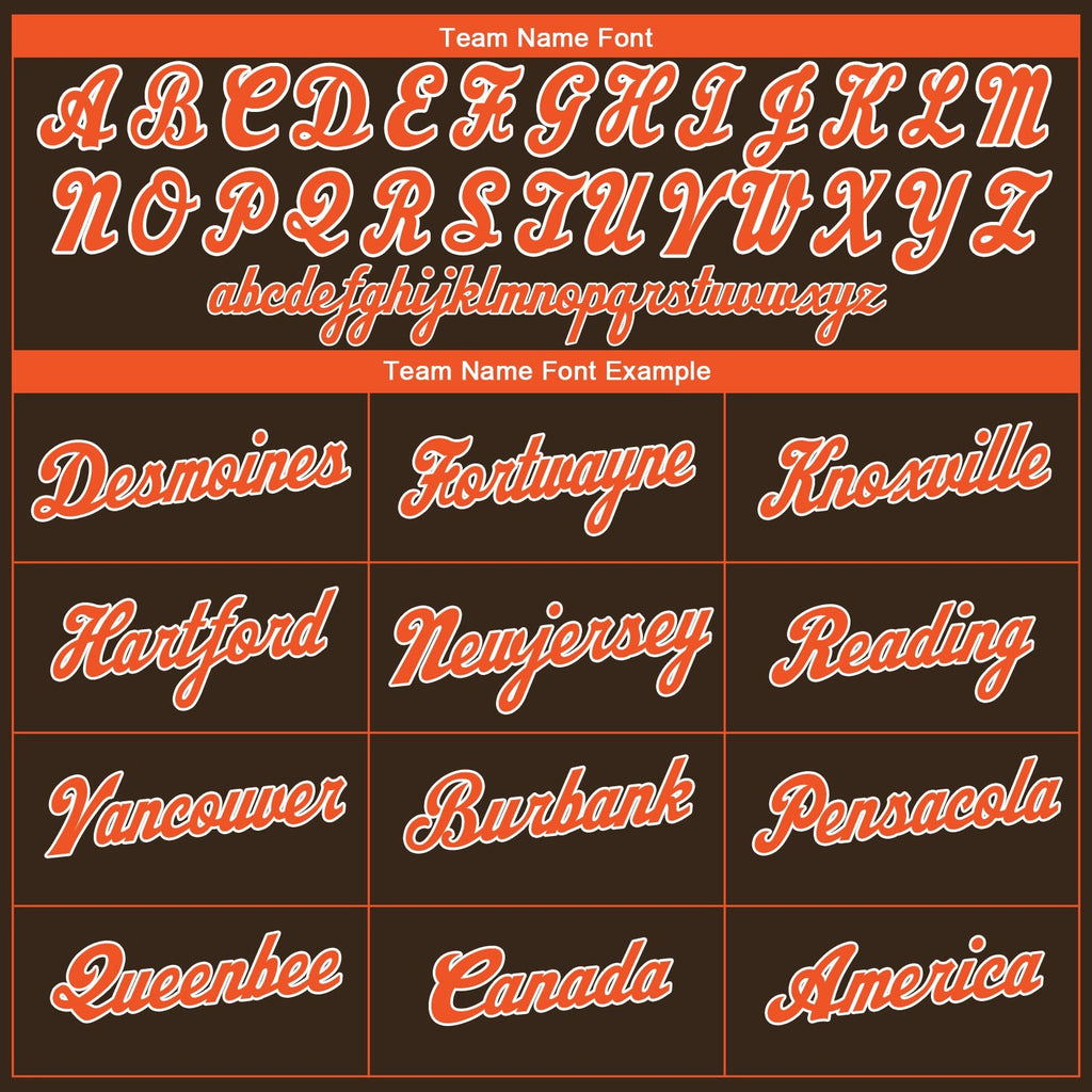Custom Brown Orange-White Performance T-Shirt photo 2