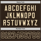 Custom Brown Brown-Cream Mesh Authentic Football Jersey photo 3
