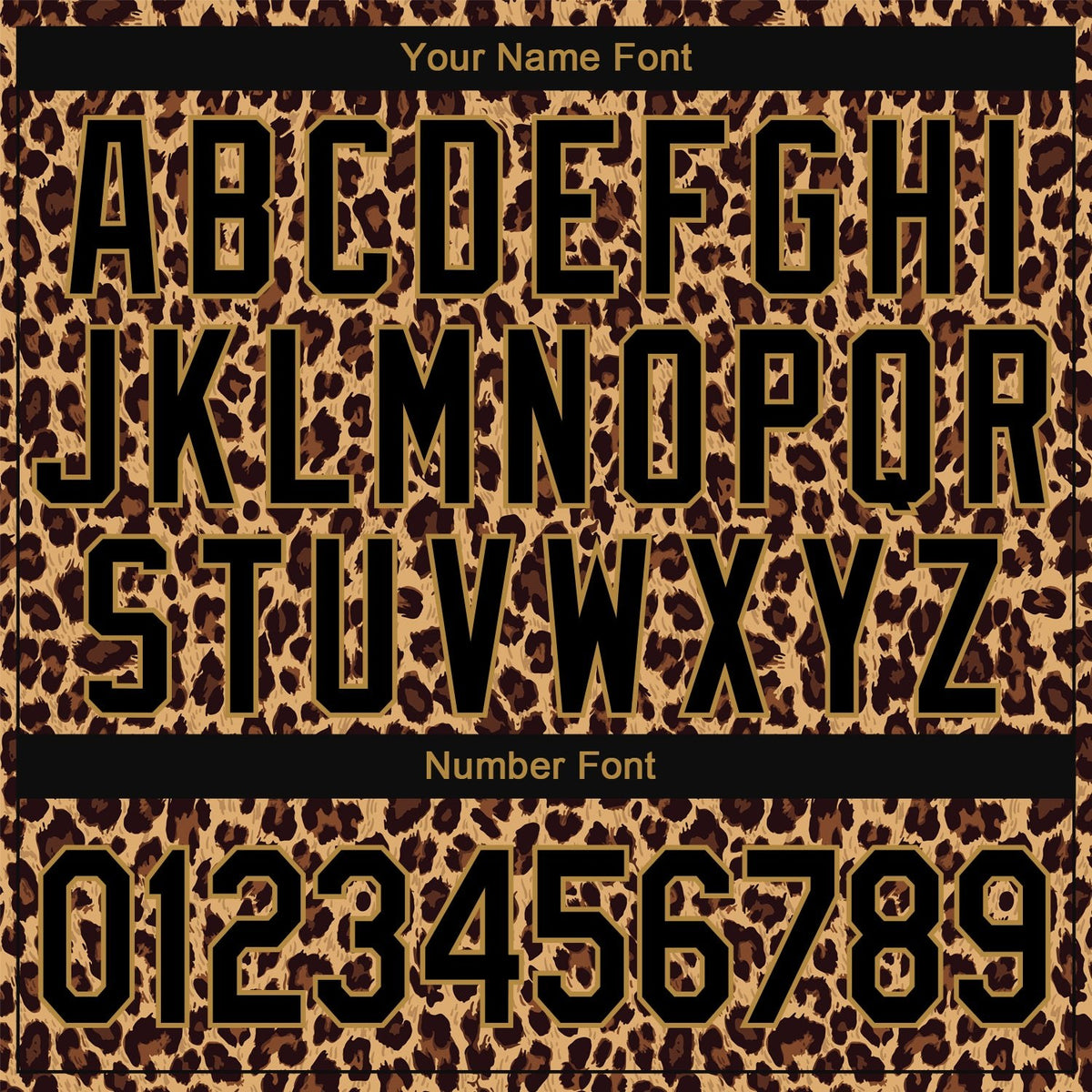 Custom Stitched Brown Brown-Old Gold 3D Pattern Design Leopard Sports Pullover Sweatshirt Hoodie photo 3