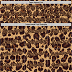 Custom Brown Brown-Old Gold 3D Pattern Design Leopard Authentic Basketball Jersey photo 2