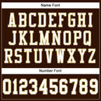 Custom Brown White-Old Gold Mesh Authentic Football Jersey photo 3