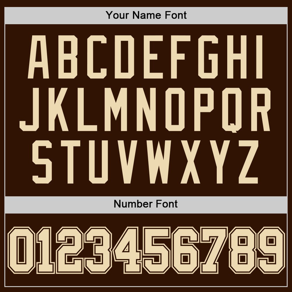 Custom Brown Cream Authentic Basketball Jersey photo 2