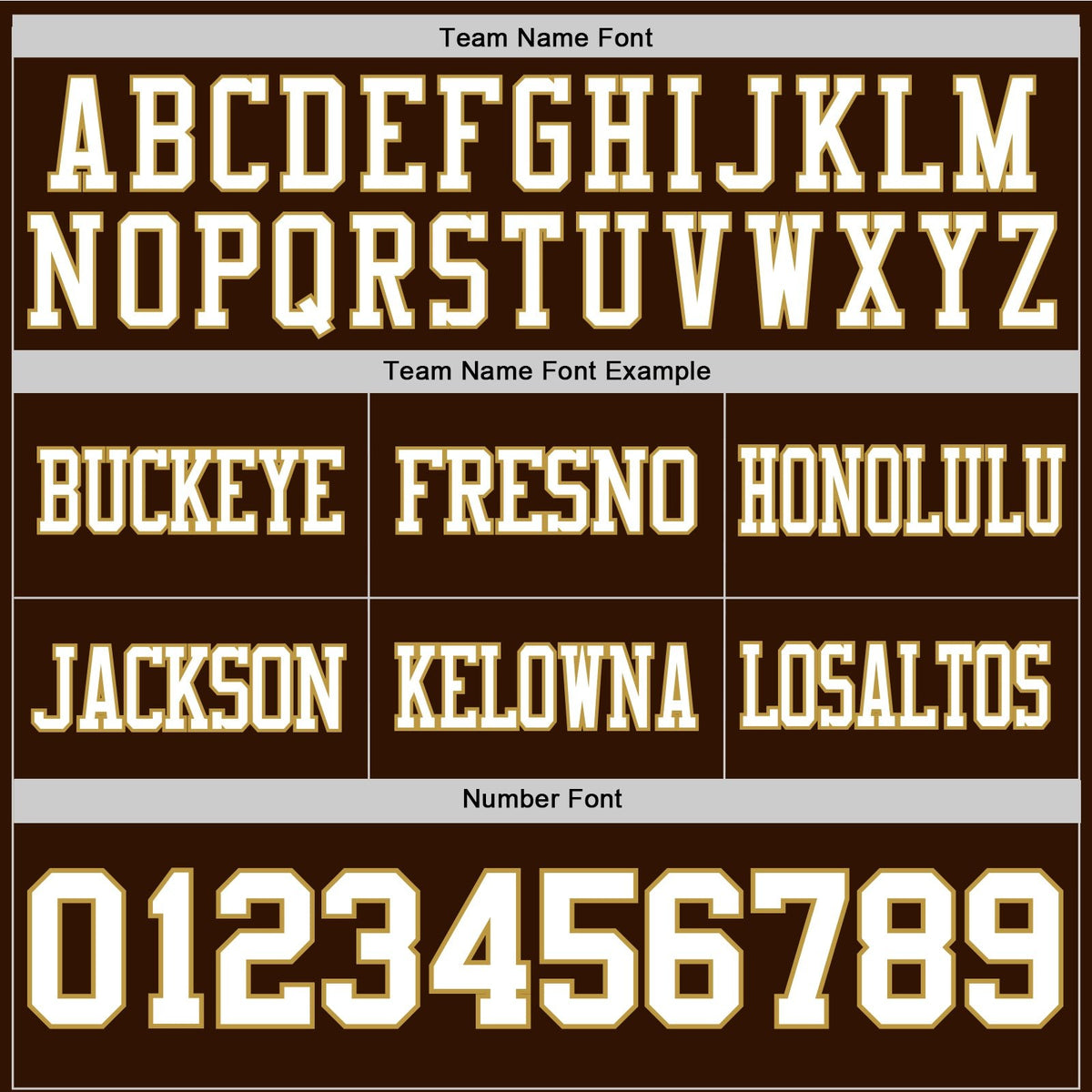 Custom Brown White-Old Gold Authentic Football Jersey photo 4