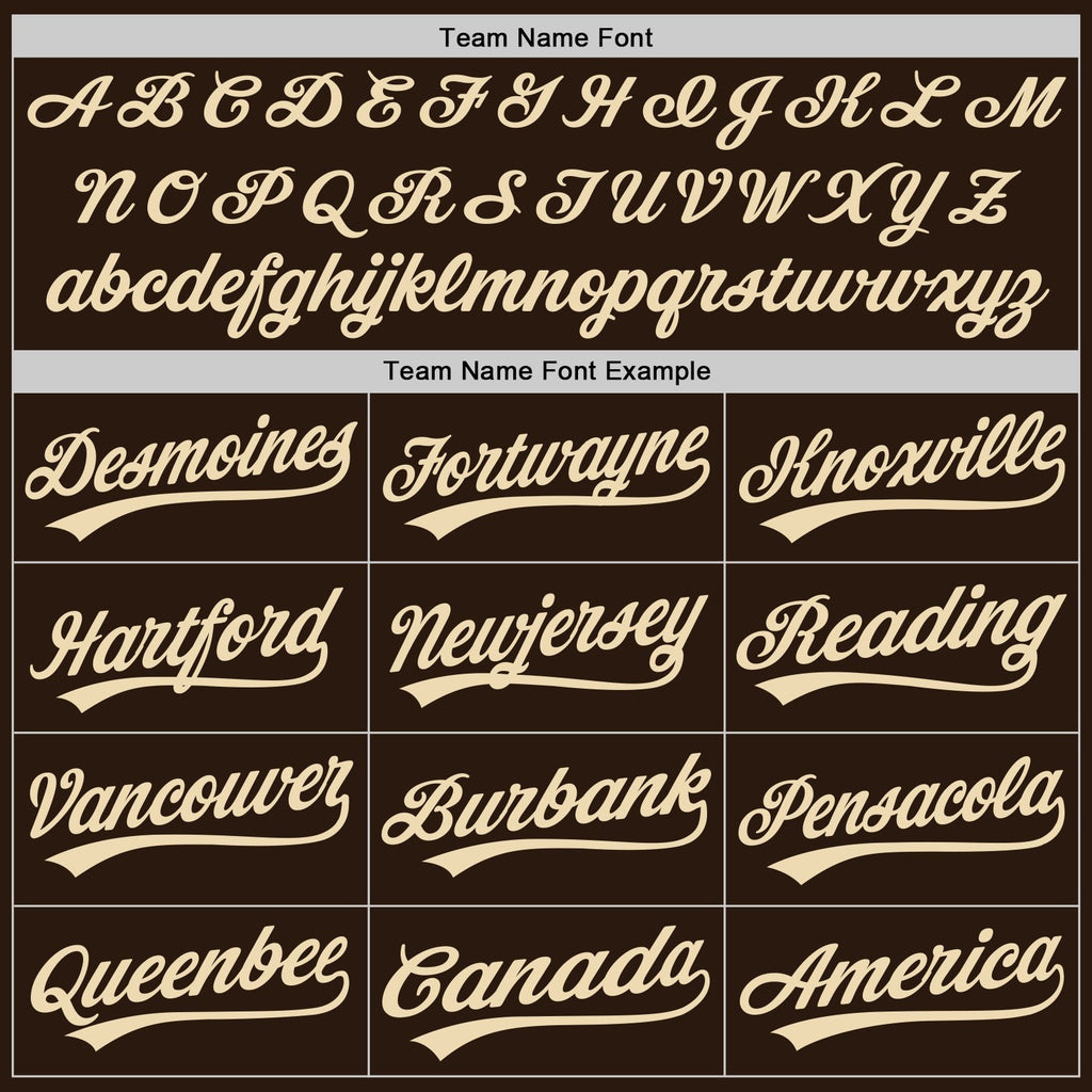 Custom Stitched Brown Cream-Brown Baseball Pullover Sweatshirt Hoodie photo 3
