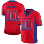 Custom Red Royal-White Drift Fashion Football Jersey photo 1