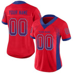 Custom Red Royal-White Drift Fashion Football Jersey photo 2