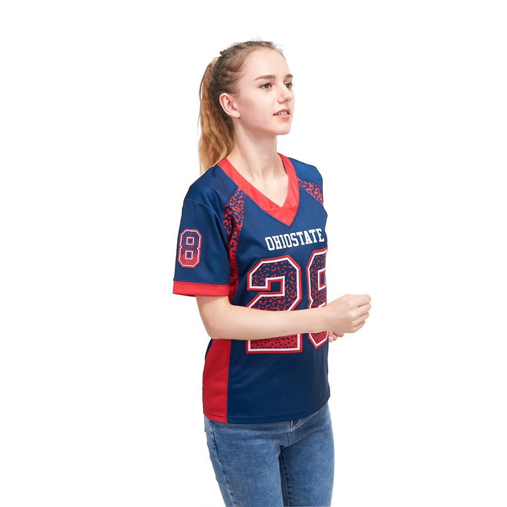 Custom Royal Red-White Drift Fashion Football Jersey photo 2
