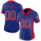 Custom Royal Red-White Drift Fashion Football Jersey photo 3