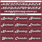 Custom Burgundy White-Black Mesh Authentic Throwback Football Jersey photo 5