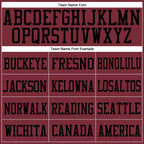 Custom Burgundy Burgundy-Black Mesh Authentic Football Jersey photo 2