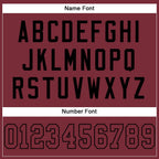 Custom Burgundy Burgundy-Black Mesh Authentic Football Jersey photo 3