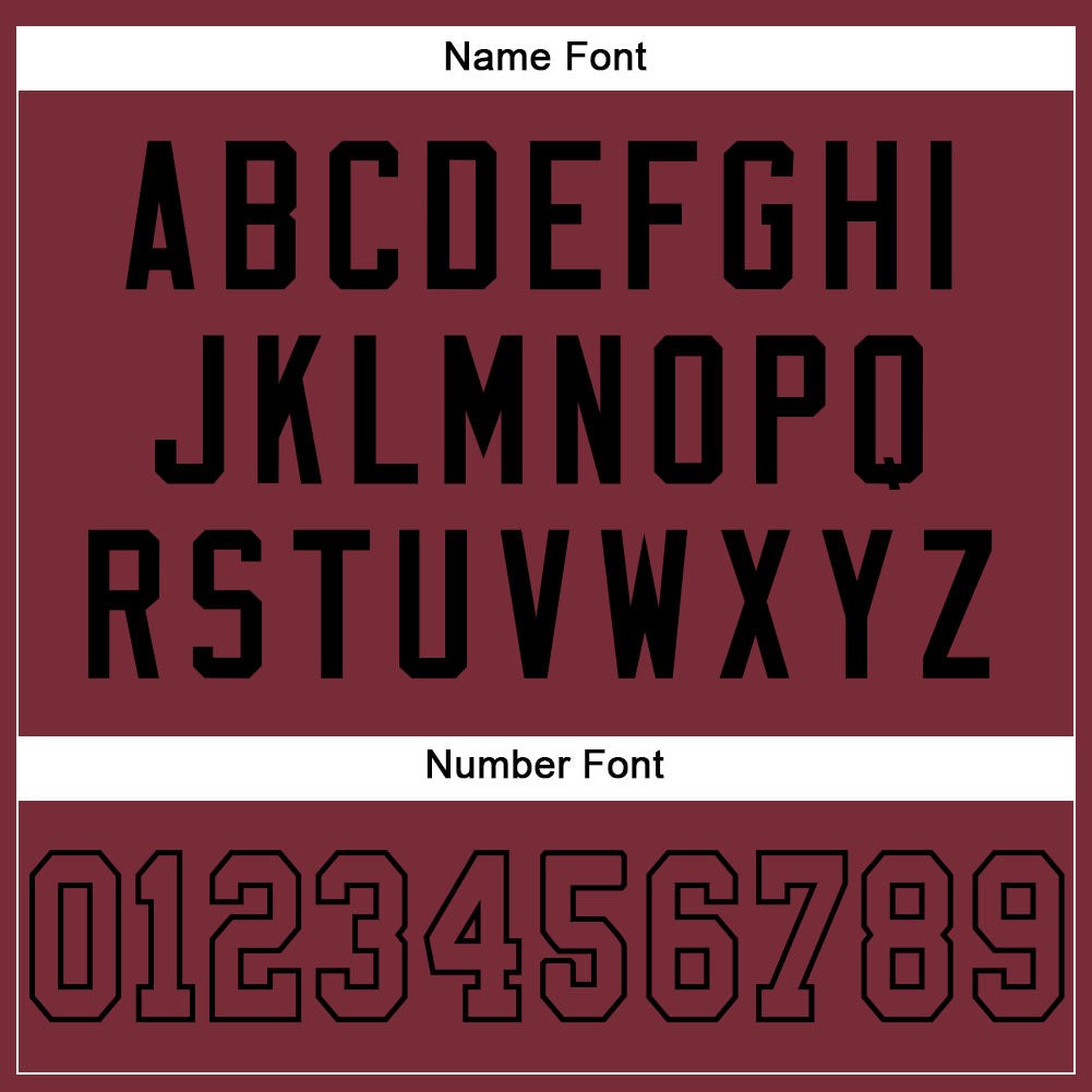 Custom Burgundy Burgundy-Black Mesh Authentic Football Jersey photo 3