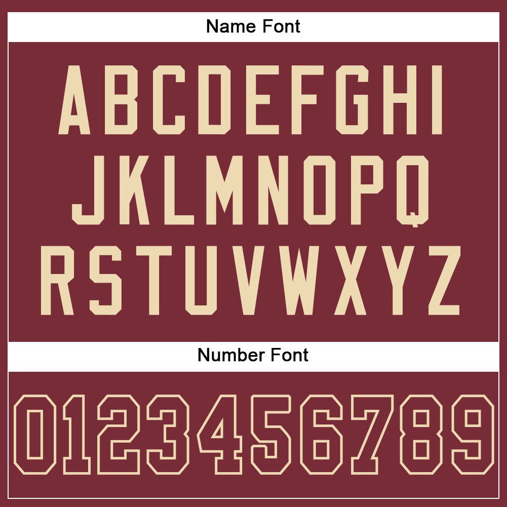 Custom Burgundy Burgundy-Cream Mesh Authentic Football Jersey photo 3