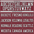 Custom Burgundy White-Black Mesh Authentic Football Jersey photo 2