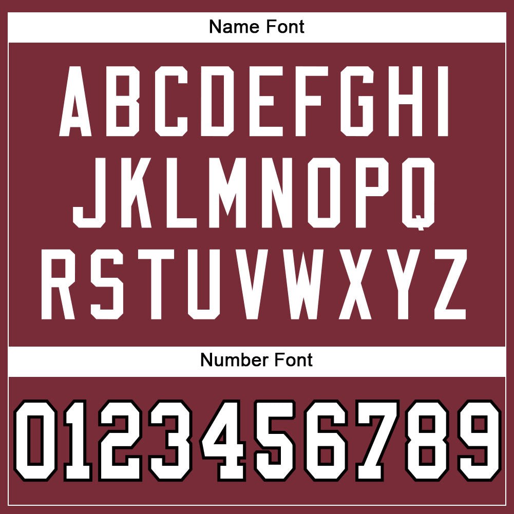 Custom Burgundy White-Black Mesh Authentic Football Jersey photo 3