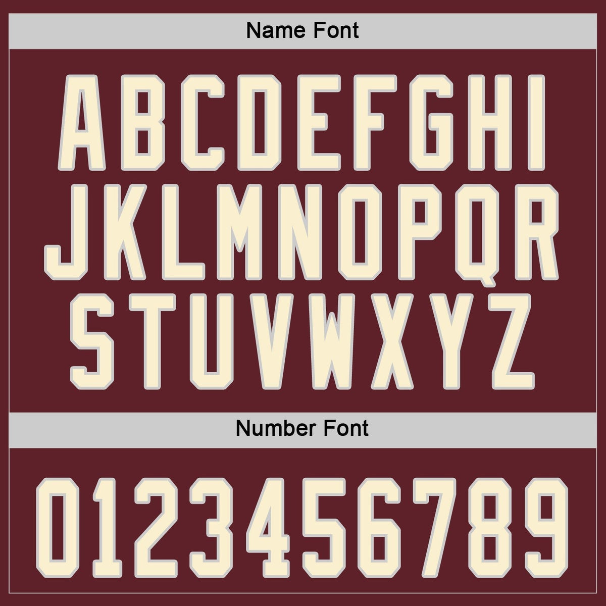 Custom Burgundy Cream-Black Hockey Jersey photo 2