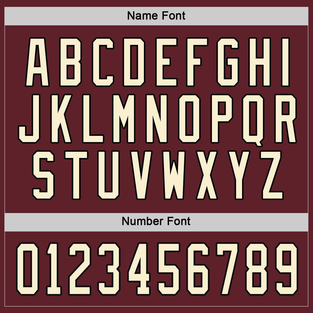 Custom Burgundy Cream-Black Hockey Jersey photo 3