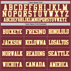 Custom Burgundy Gold-White Mesh Authentic Football Jersey photo 2