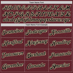 Custom Burgundy Black-Cream Performance T-Shirt photo 2