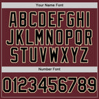 Custom Burgundy Black-Cream Performance T-Shirt photo 3
