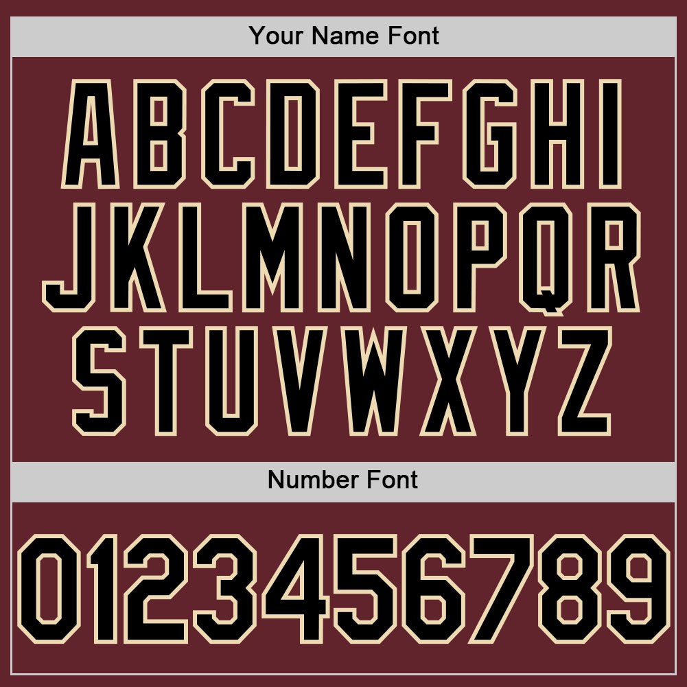 Custom Burgundy Black-Cream Performance T-Shirt photo 3