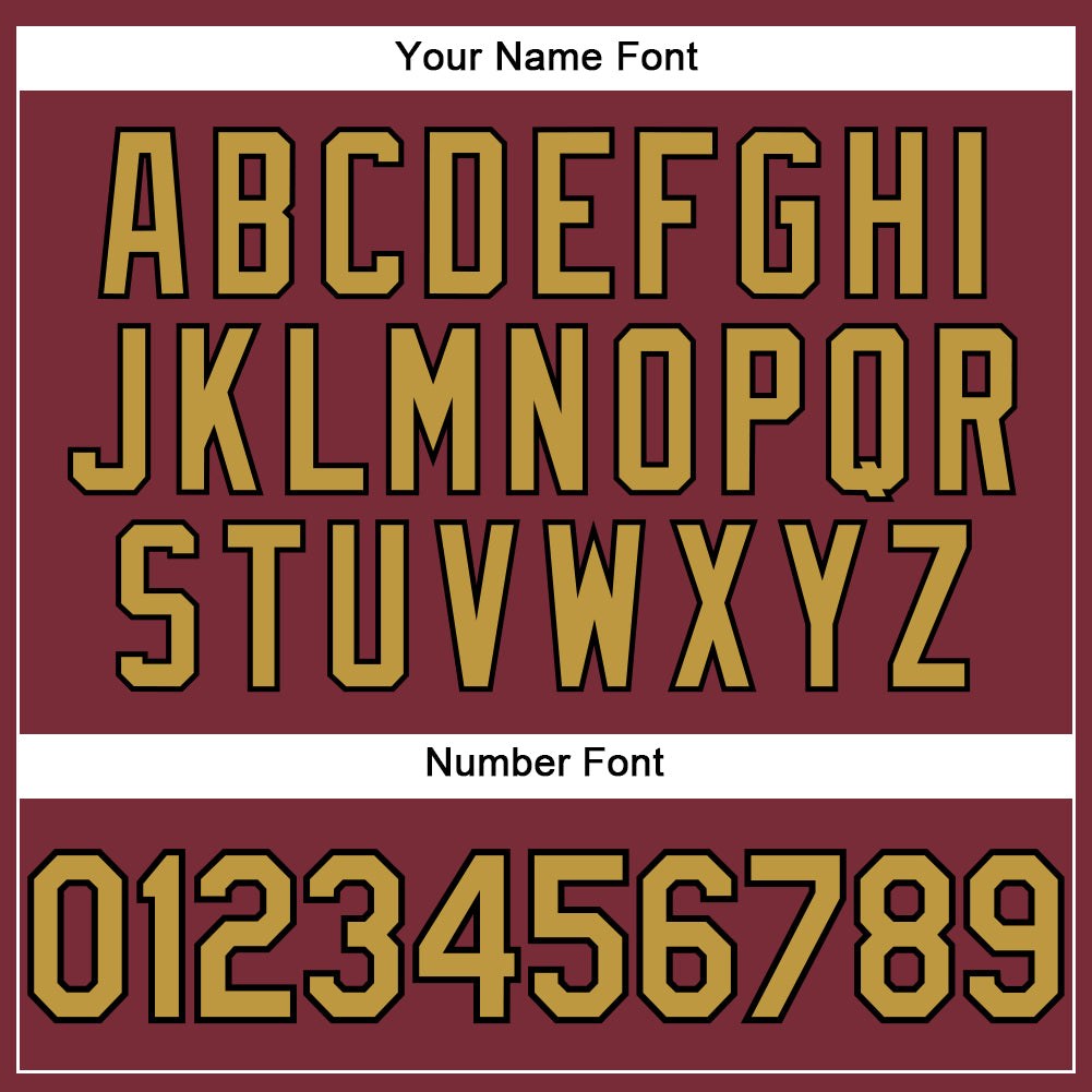 Custom Burgundy Old Gold-Black Performance T-Shirt photo 3