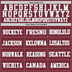 Custom Burgundy White-Gray Mesh Authentic Football Jersey photo 2