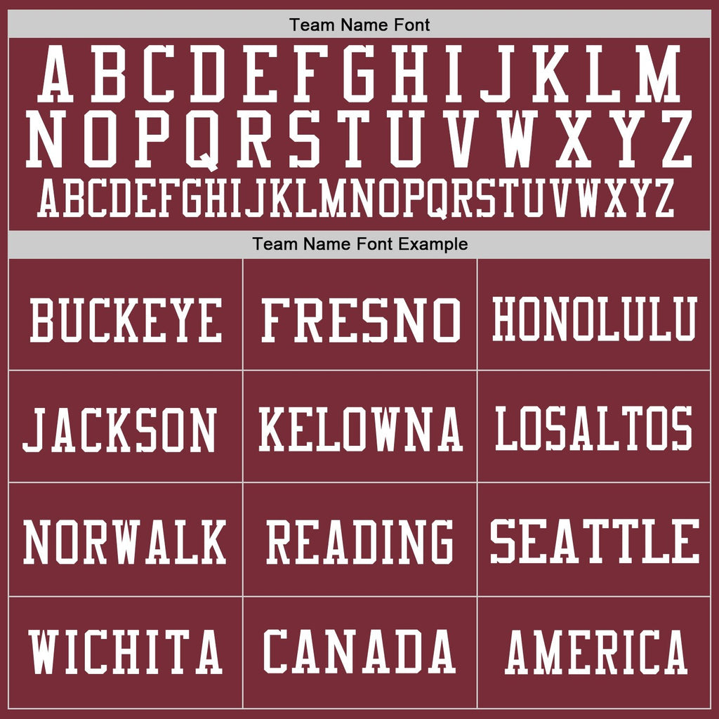 Custom Burgundy White Mesh Authentic Football Jersey photo 2