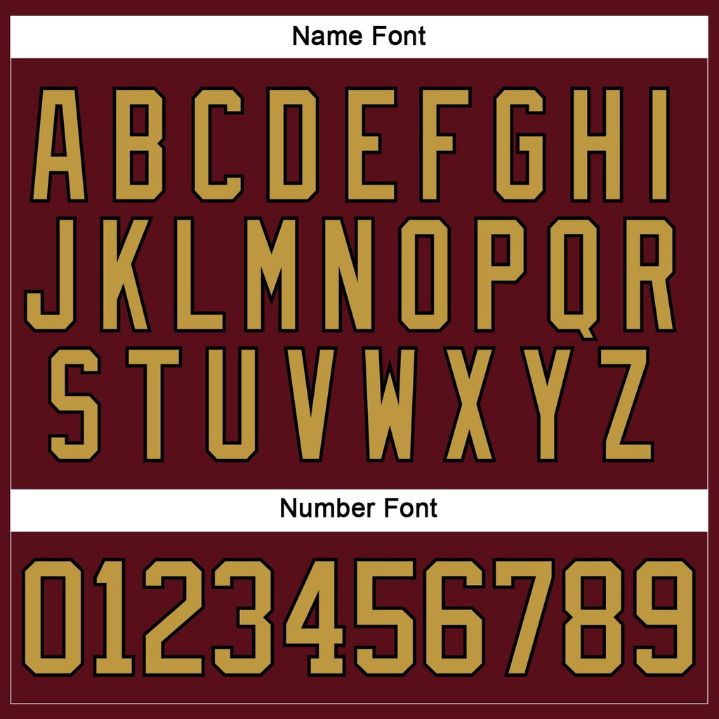 Custom Burgundy Old Gold-Black Hockey Lace Neck Jersey photo 4