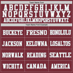 Custom Burgundy Gray-White Mesh Authentic Throwback Football Jersey photo 2