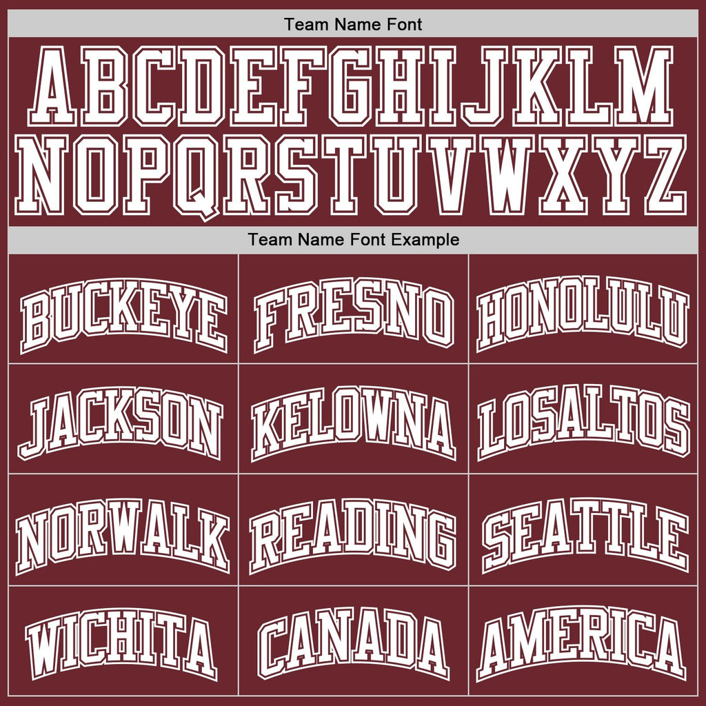 Custom Burgundy White Authentic Basketball Jersey photo 2