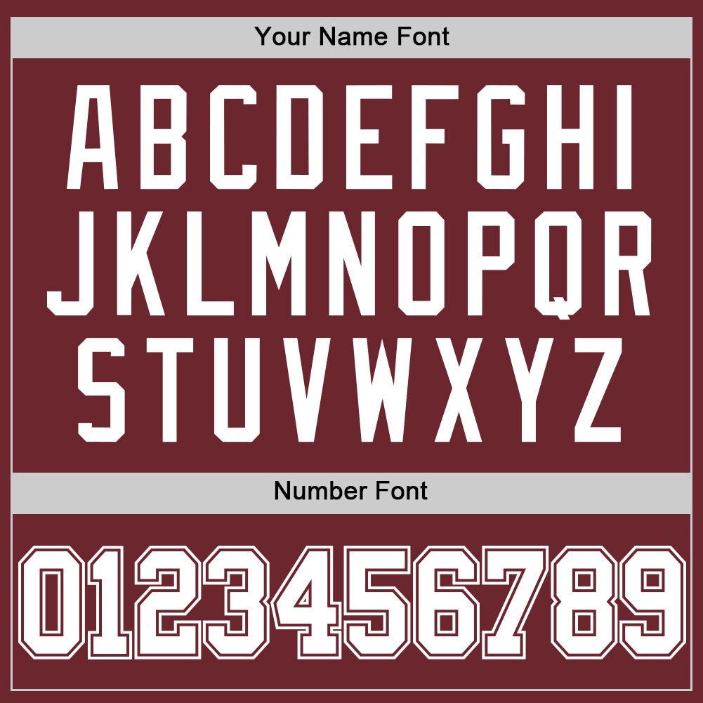 Custom Burgundy White Authentic Basketball Jersey photo 3