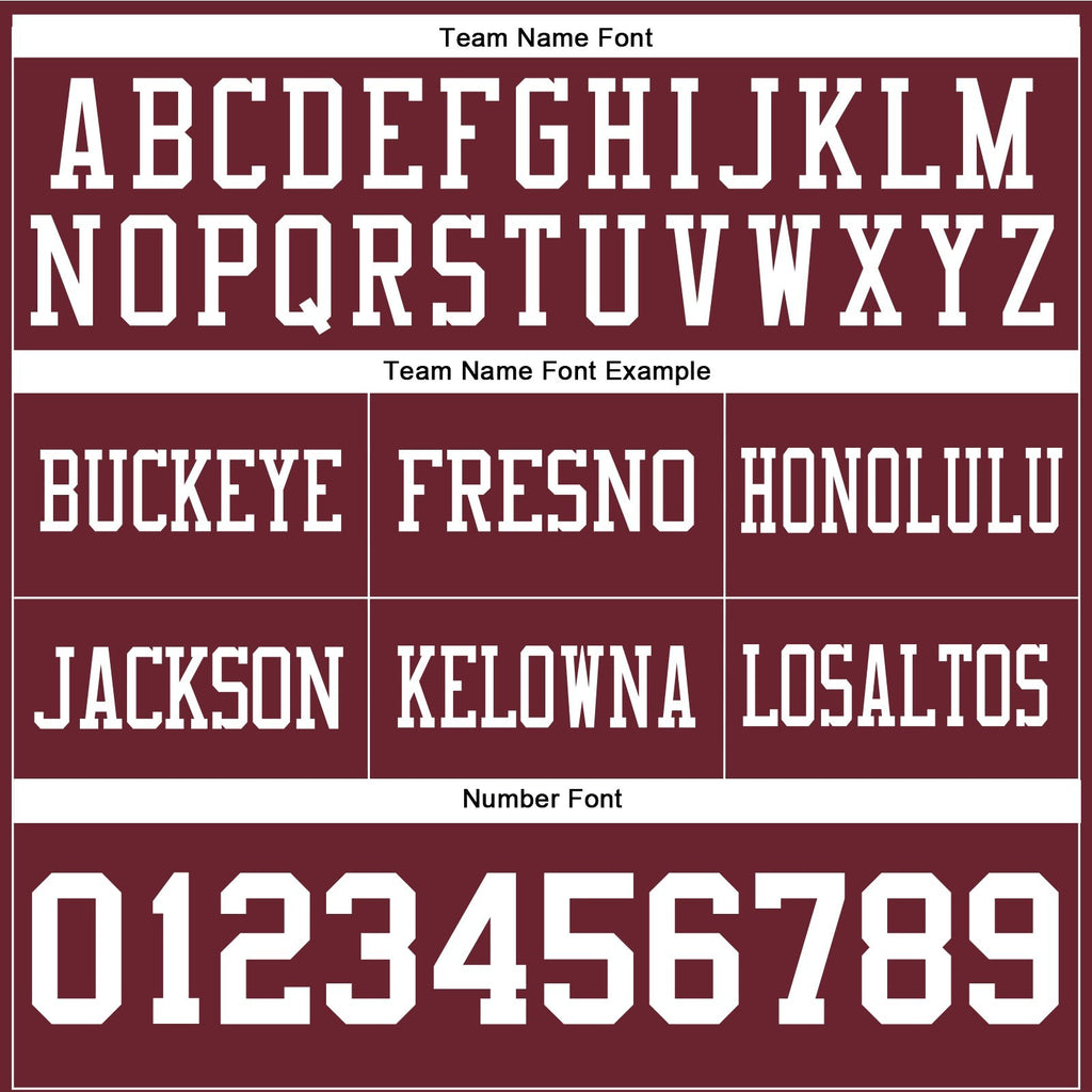 Custom Burgundy White Authentic Football Jersey photo 4