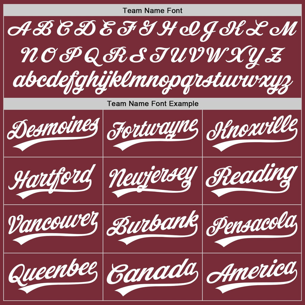 Custom Stitched Burgundy White-Burgundy Baseball Pullover Sweatshirt Hoodie photo 3