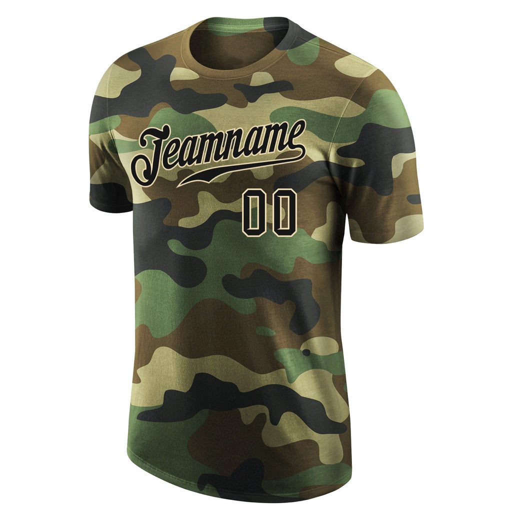 Custom Camo Black-Cream Performance Salute To Service T-Shirt photo 4