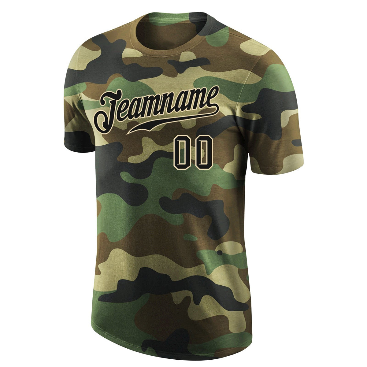 Custom Camo Black-Cream Performance Salute To Service T-Shirt photo 4