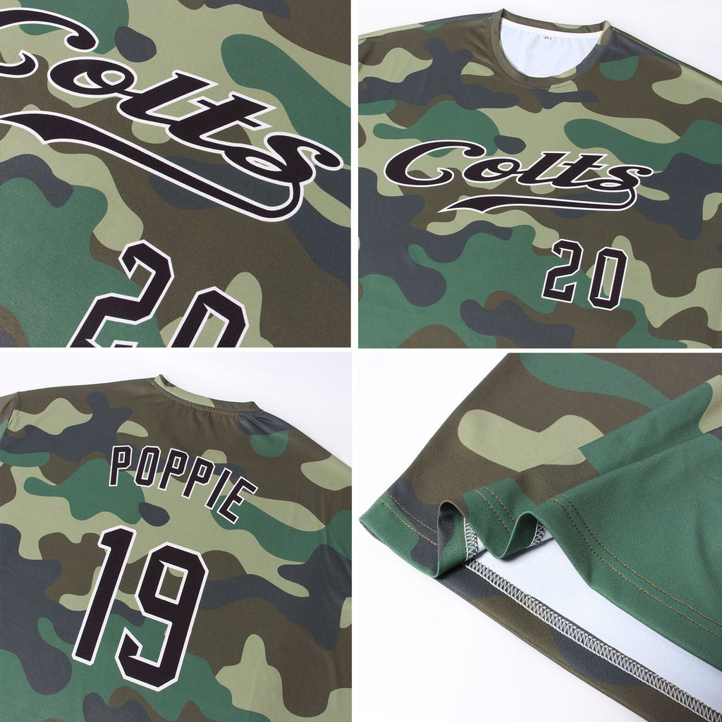 Custom Camo Black-Cream Performance Salute To Service T-Shirt photo 6