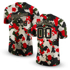 Custom Camo Black-Cream Performance Salute To Service T-Shirt