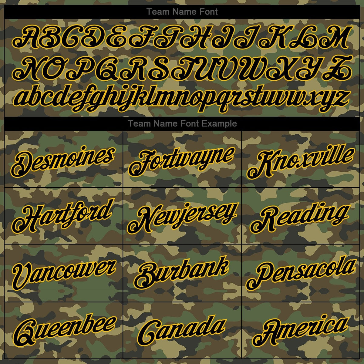 Custom Stitched Camo Black-Gold Sports Pullover Sweatshirt Salute To Service Hoodie photo 4