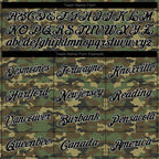 Custom Stitched Camo Black-Gray Sports Pullover Sweatshirt Salute To Service Hoodie photo 4