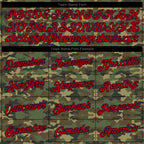 Custom Stitched Camo Red-Navy Sports Pullover Sweatshirt Salute To Service Hoodie photo 4