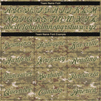 Custom Stitched Camo Olive-Cream Sports Pullover Sweatshirt Salute To Service Hoodie photo 4