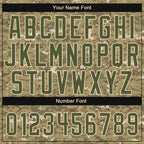 Custom Stitched Camo Olive-Cream Sports Pullover Sweatshirt Salute To Service Hoodie photo 5