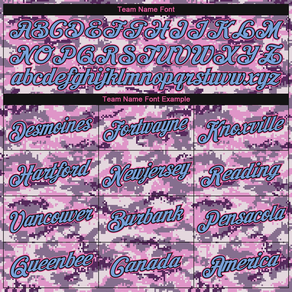 Custom Camo Pink-Light Blue Performance Salute To Service T-Shirt photo 2