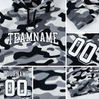 Custom Stitched Camo White-Black 3D Sports Pullover Sweatshirt Salute To Service Hoodie detail