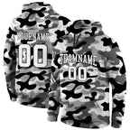 Custom Stitched Camo White-Black 3D Sports Pullover Sweatshirt Salute To Service Hoodie photo 1