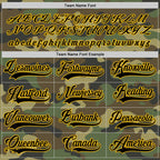 Custom Camo Black-Gold Salute To Service Hockey Jersey photo 3