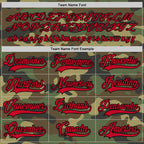 Custom Camo Red-Black Salute To Service Hockey Jersey photo 3
